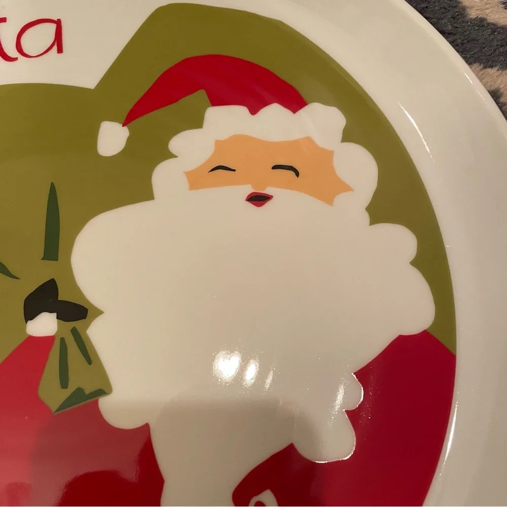 Crate & Barrel Cookies for Santa Plate